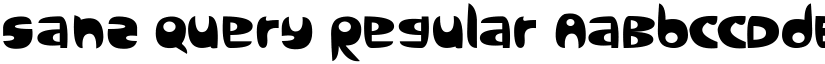 Sanz Query Regular font