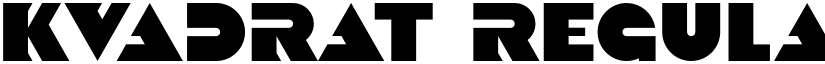 Kvadrat Regular font
