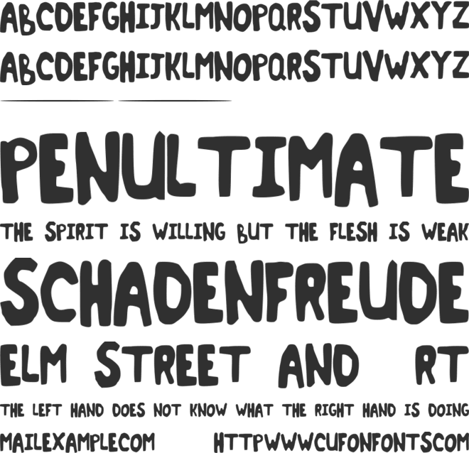 Terminant font preview