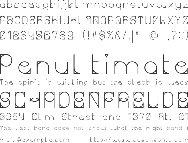 Mueeza font preview