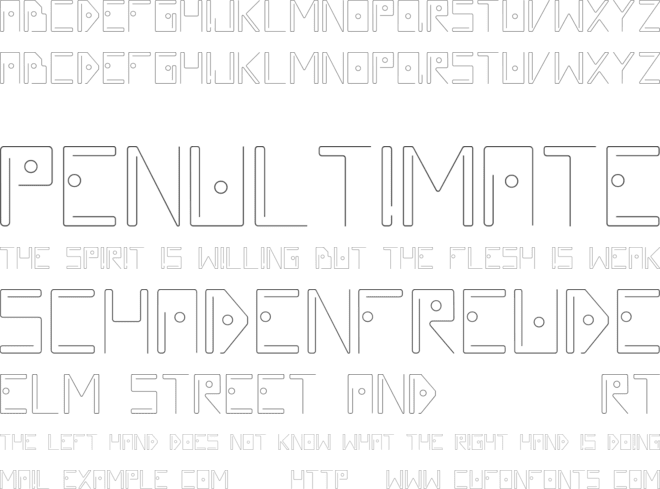 Silvent font preview