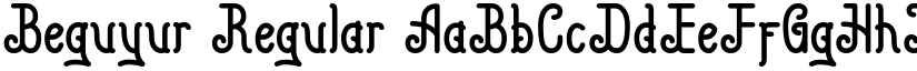 Beguyur Regular font