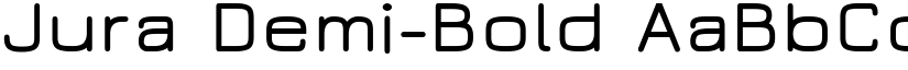 Jura Demi-Bold font