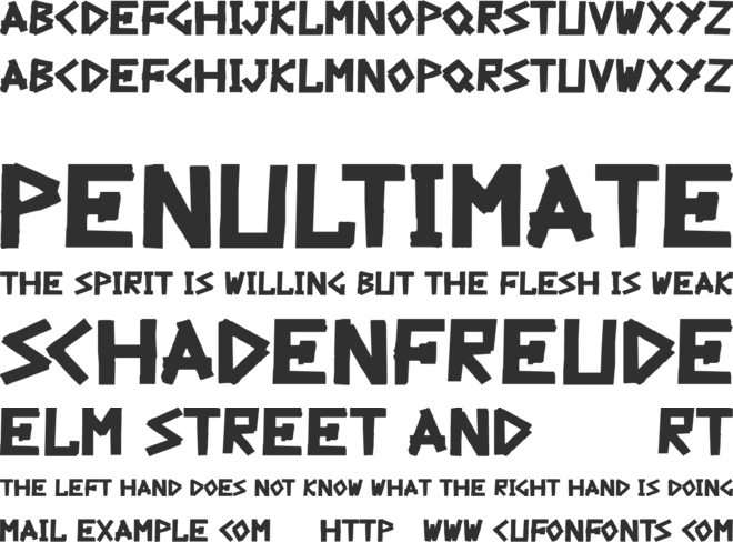 The Day Is My Enemy font preview