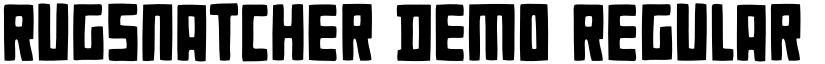 Rugsnatcher DEMO Regular font