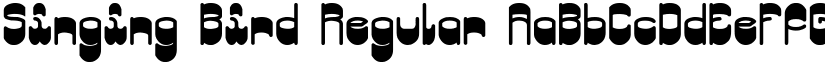 Singing Bird Regular font