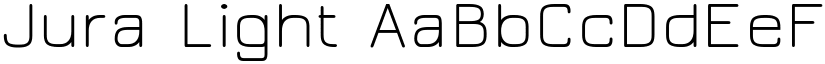 Jura Light font