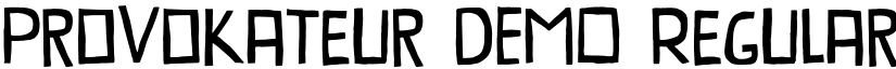 Provokateur DEMO Regular font