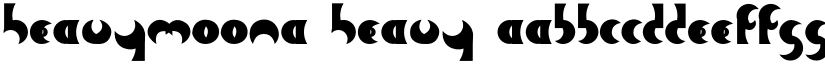 HeavyMoonA Heavy font