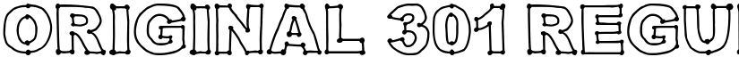 Original 301 Regular font