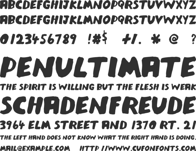 Meat Raffle font preview