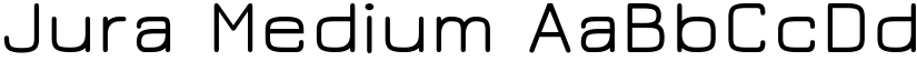 Jura Medium font