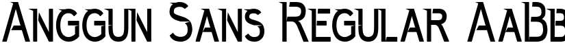 Anggun Sans Regular font