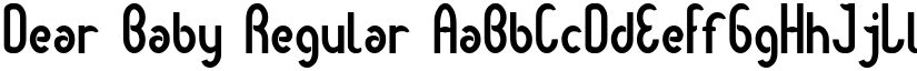 Dear Baby Regular font