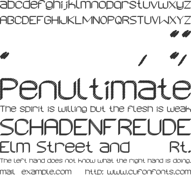 Asrelurio St font preview