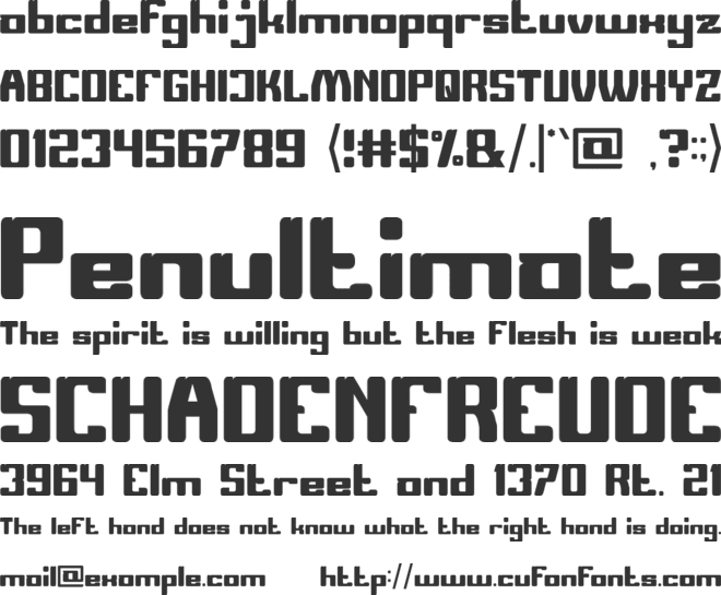 GREAT HEART font preview