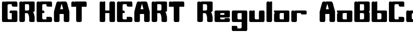 GREAT HEART Regular font