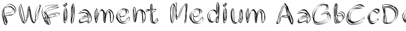 PWFilament Medium font