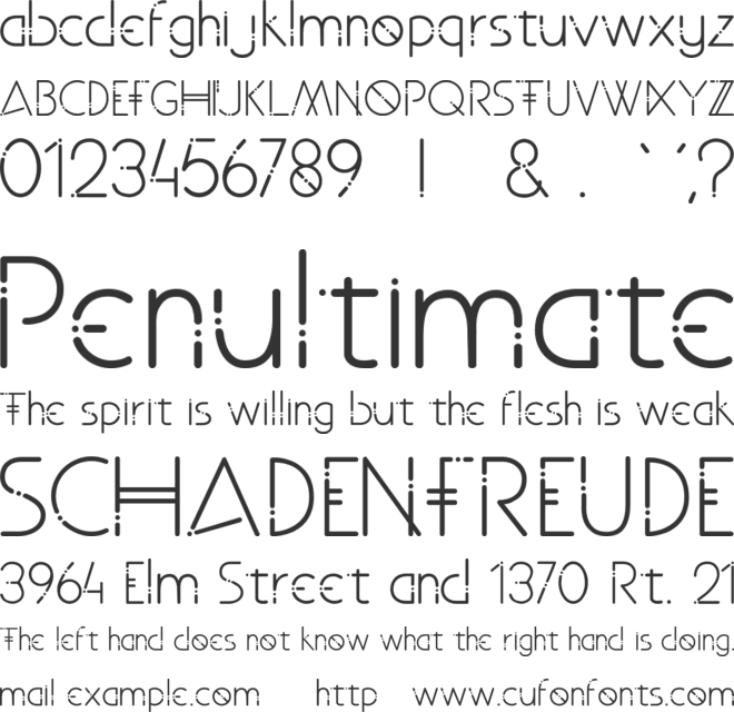 Telekinesis font preview