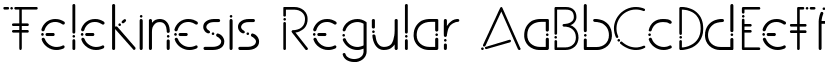 Telekinesis Regular font