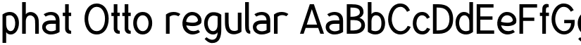 phat Otto regular font