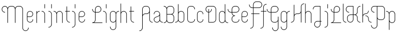Merijntje Light font