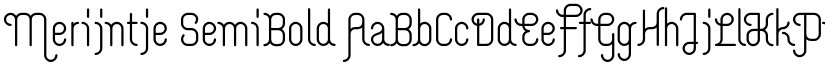 Merijntje SemiBold font