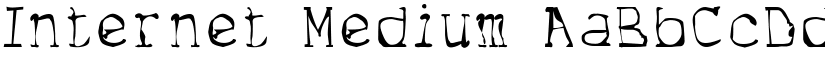 Internet Medium font
