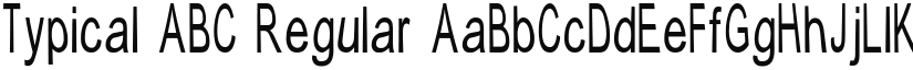 Typical ABC Regular font