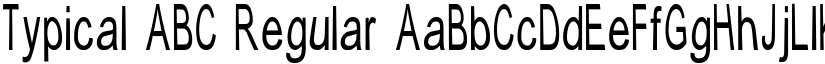 Typical ABC Regular font