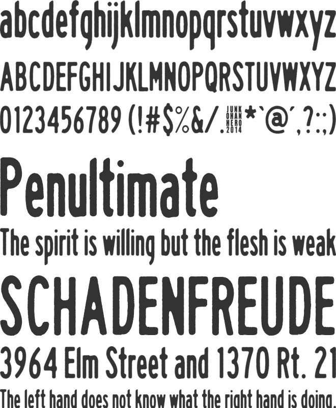 White Elk font preview