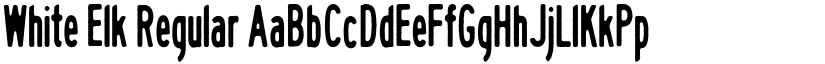 White Elk Regular font
