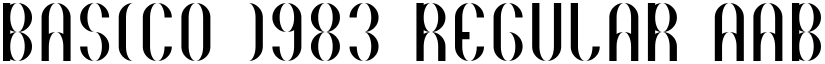 Basico 1983 Regular font