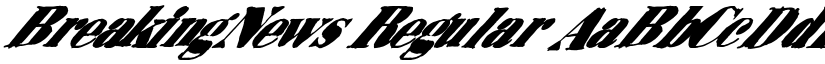 BreakingNews Regular font