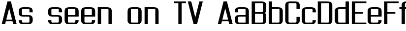 As seen on TV font
