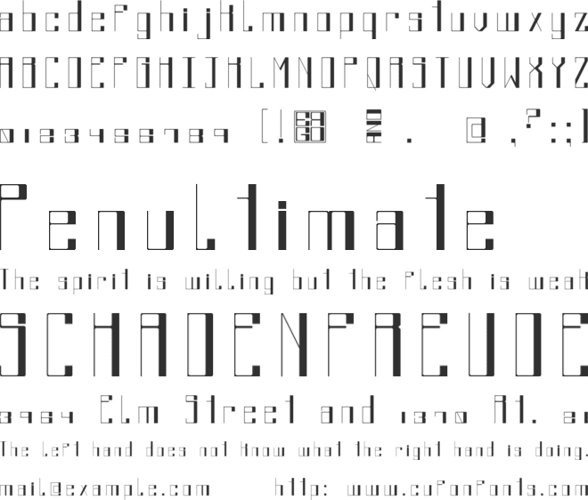 Kuudere font preview