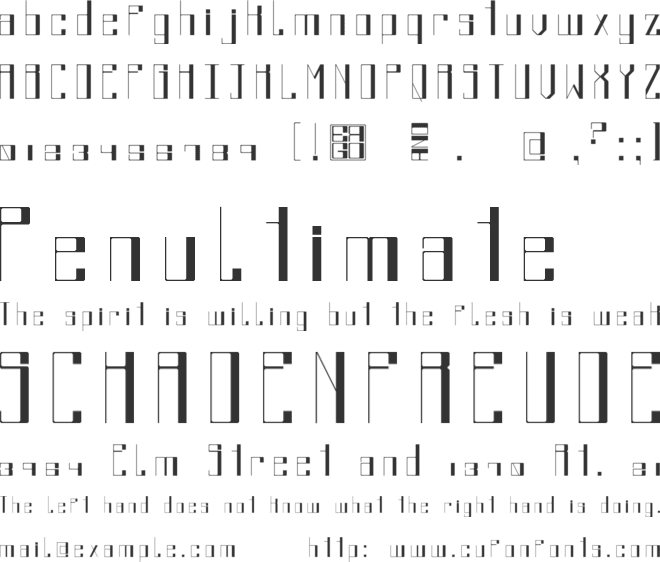 Kuudere font preview
