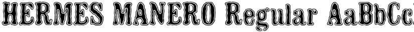 HERMES MANERO Regular font