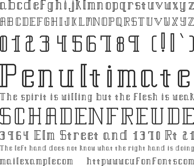 Of Course font preview