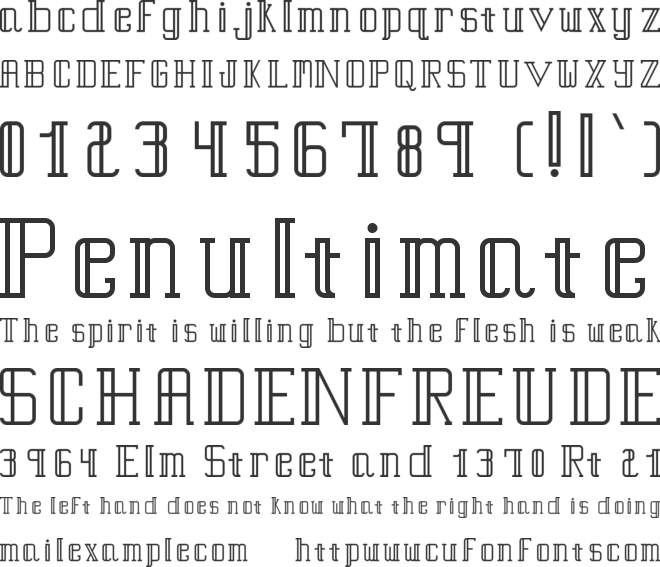 Of Course font preview