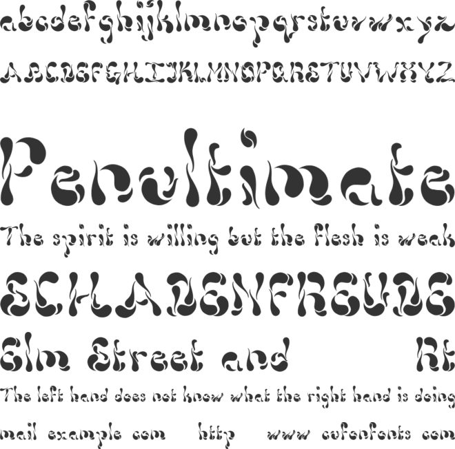 Dollop font preview
