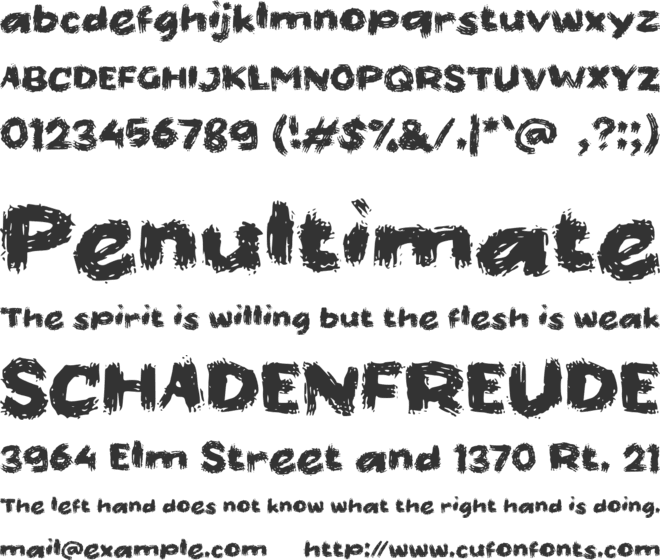 d Drobos font preview