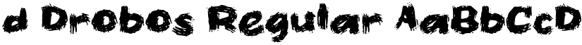 d Drobos Regular font