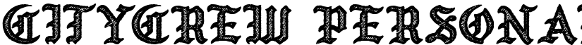 CITYCREW PERSONAL USE Bold font