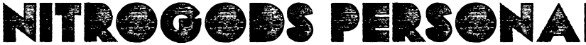 NITROGODS PERSONAL USE Bold font