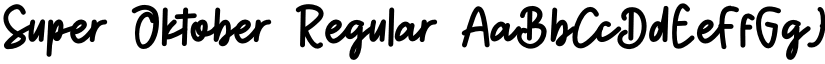 Super Oktober Regular font
