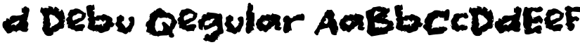 d Debu Regular font