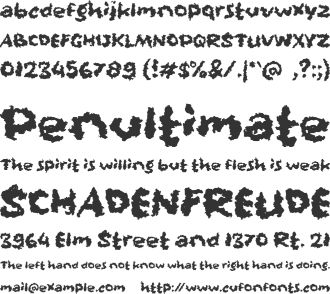 d Dempo font preview