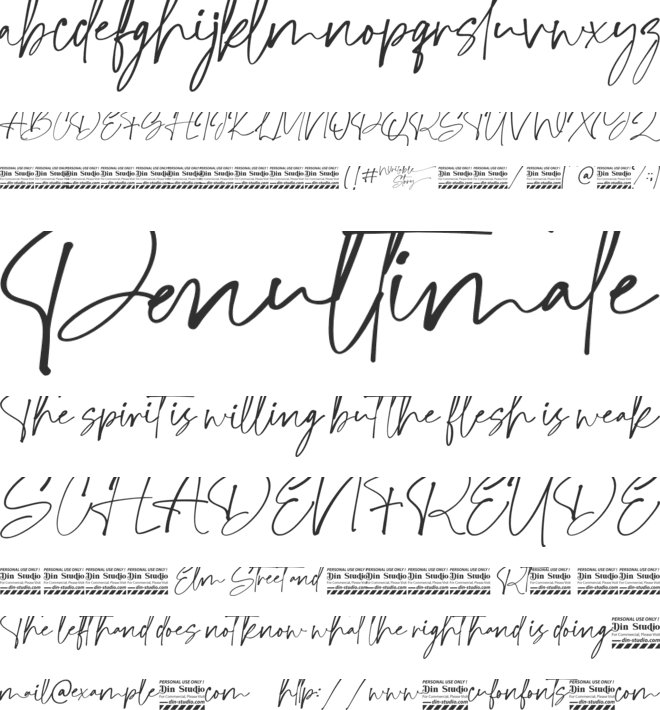 Writable Story Personal Use font preview