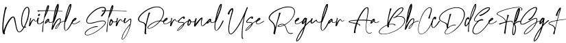 Writable Story Personal Use Regular font